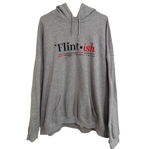 Flint Michigan Gray Hoodie Size 3XL Genesee County Pullover